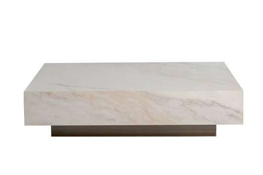 57EL-93601 57EL-93601 Стол журнальный AGATE светлый керамический 120*80*29см Garda Decor