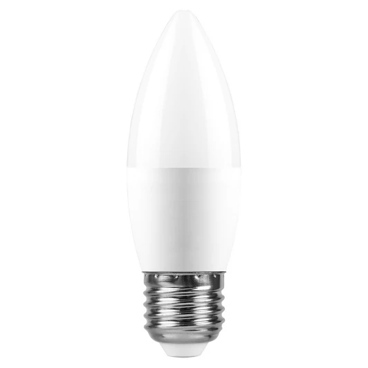 25945 Лампочка светодиодная E27 11W 220V свеча белая 6400K Feron 25945