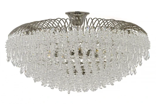 Delia E 1.3.60.105 N Потолочная люстра на штанге Arti Lampadari Delia E 1.3.60.105 N (220V, хрусталь, круглые)