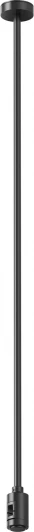 TRA159C-B1-B Крепление потолочное Long 700мм с вводом питания Flarity черный Maytoni Accessories for tracks Flarity TRA159C-B1-B (24V)