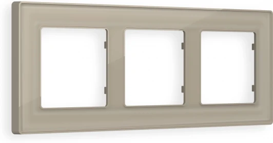 AF580363 Рамка Ambrella Volt ALFA Arctic (Серо-бежевый Стекло органическое) 3-ая AF580363