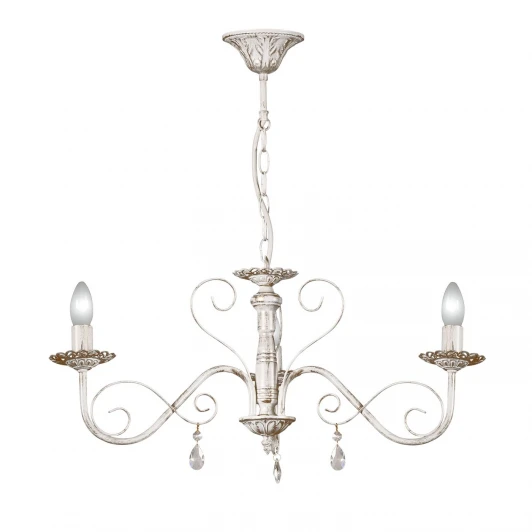 S9021-3 Люстра подвесная Day&Night, 3 лампы, белый с золотом и прозрачным