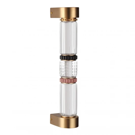 5455/12WL Настенный светильник Odeon Light Collier 5455/12WL сатин.латунь/терракот/черный LED 12W 4000K