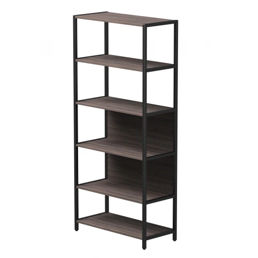 254H008DK9005 Стеллаж металлический высокий Everprof EVO (ЭВО) 830х385x1840 Дуб Пасадена/Черный 254H008DK9005