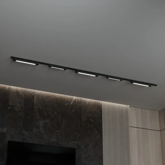 HSBL_kompl_S008_NI3B4K Трековая система в сборе однофазная накладная 220V 90W Hesby Lighting Skylite HSBL_kompl_S008_NI3B4K