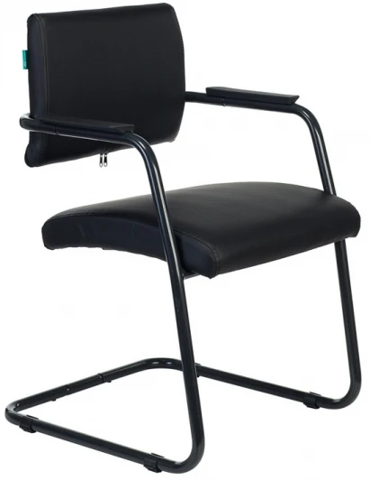 CH-271N-V/BLACK Кресло Бюрократ CH-271N-V черный Leather Black эко.кожа полозья металл черный