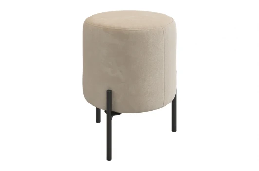 171480.2081 Пуф Одри Mebelson (Металл,Велюр/Кремовый) арт.171480,2081