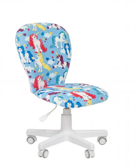 CHAIRMAN Kids 105 белый пластик Кресло Chairman Kids 105 Россия ткань единороги