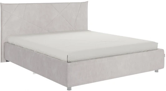 505212 Кровать Woodville Квест (ДСП/Велюр, Галька) 505212