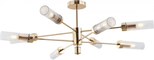 IL5608-8CST-79 GD Потолочная люстра на штанге ILLUMICO IL5608-8CST-79 GD