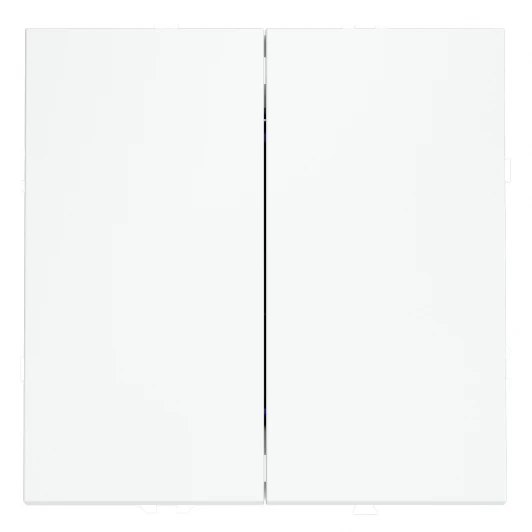 VLS020502 Перекрестный переключатель встраиваемый двухклавишный 10А, (белый матовый) Voltum S70 VLS020502