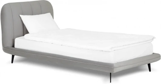 915079 Кровать Amsterdam ОГОГО Обстановочка! (Велюр/Серый) арт.915079