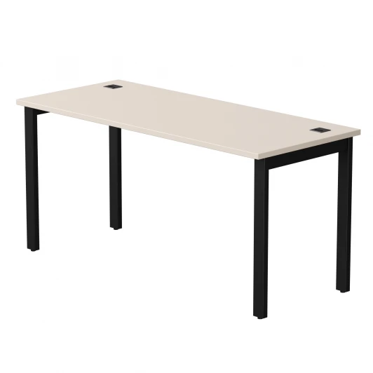 254S008GU9005 Стол прямой Everprof EVO (ЭВО) на металлокаркасе 1580х670х755 мм Кашемир/Черный 254S008GU9005