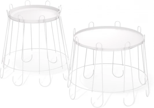 6022198501 Столик журнальный Sheffilton SHT-CT6/CT6-2 белый муар