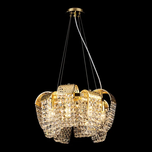 LSP-6044 Подвесная люстра Lussole Presidio LSP-6044 (220V, хрусталь, на тросе)