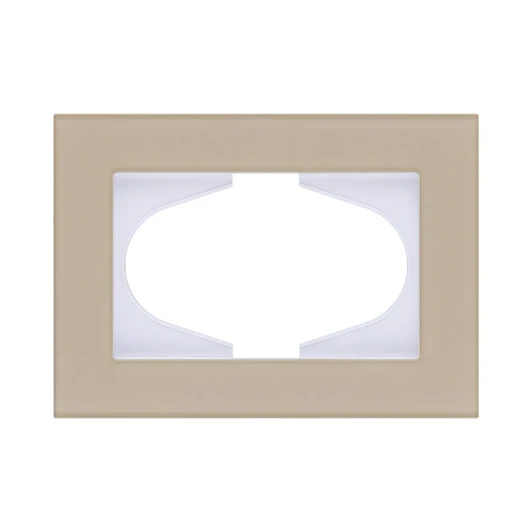 RM120GD Рамка для двойной розетки стекло золотой Kollinger Reflex MG RM120GD