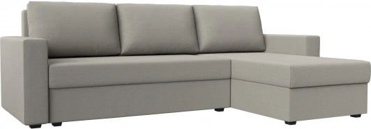 121137 Диван угловой Траумберг Лайт правый угол (Бежевый/Рогожка) Лига Диванов арт.121137