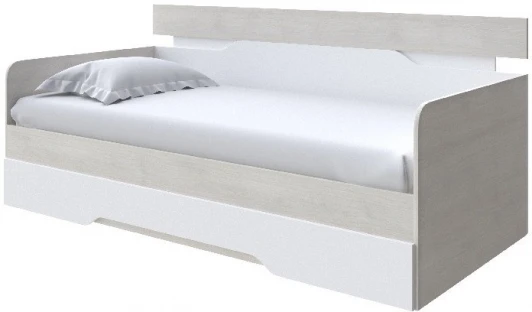 2019903 Без бренда Кровать-Софа Milton (ЛДСП Дуб Шамони светлый/Белый) 120x190