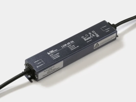 LCM-60-24 Блок питания сверхтонкий черный 60Вт 24В IP67 SWG LCM LCM-60-24
