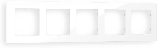 AF220105 Рамка Ambrella Volt ALFA Techno (Белый глянец) 5-ая AF220105