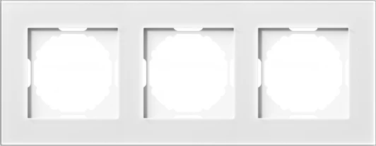 DEN213WG Рамка 3-я, Natural белое стекло Donel A07 DEN213WG