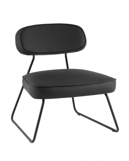 УТ000042641 Кресло Кэйт ткань экокожа чёрный Stool Group УТ000042641