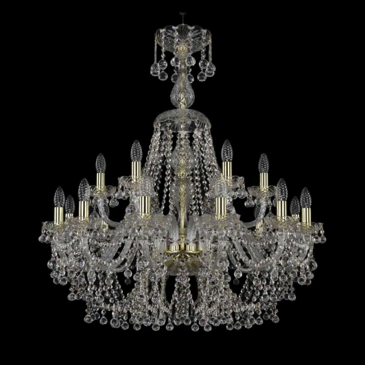 1409/12+6/300/XL-95 G Подвесная люстра Bohemia 1409 1409/12+6/300/XL-95/G