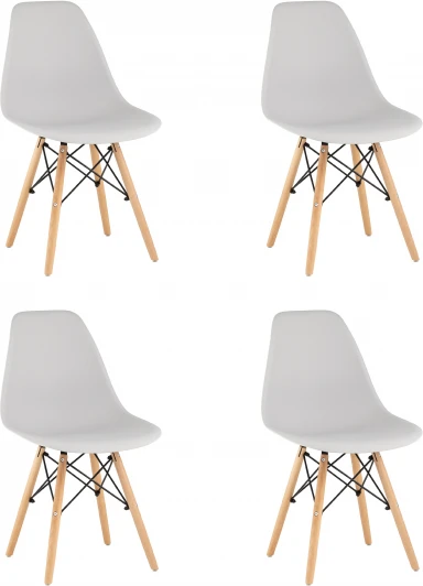 УТ000035181 Стул Stool Group Eames Style DSW светло-серый x4 УТ000035181