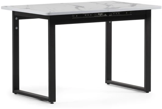 504215 Стол деревянный Woodville Кэрин черный / белый 504215