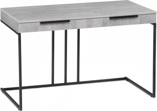 564720 Компьютерный стол Notta Льюис Лофт 120х65х75 бетон / черный матовый (ЛДСП) арт.564720