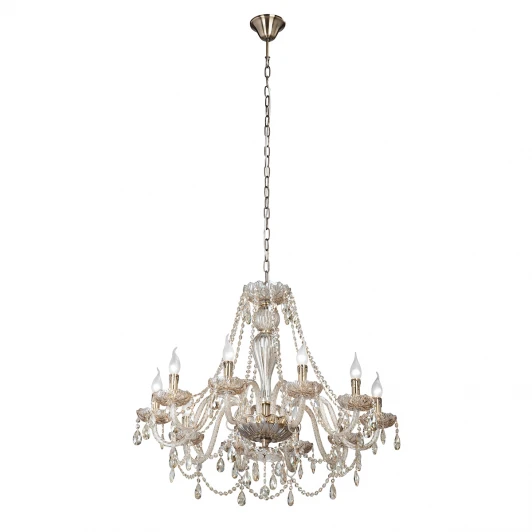 V5087/10 Подвесная люстра Vitaluce V5087/10 (220V, хрусталь, на цепи, свеча)