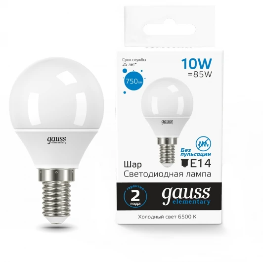 53230 Лампочка светодиодная Gauss Elementary 53230