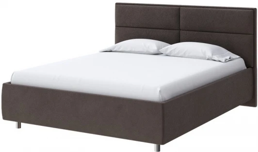 1928154 PROxSON Кровать Pado без основания (Ткань: Велюр Monopoly Горячий шоколад (237)) 120x190