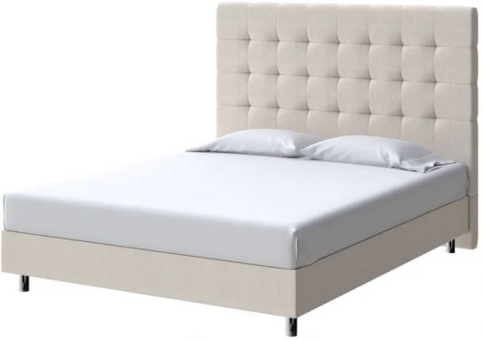 2033150 PROxSON Кровать Madrid Boxspring Standart (Ткань: Рогожка Savana Milk (молочный)) 180x200