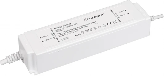 037893 Блок питания ARPJ-SP-721400-PFC (100W, 36-72V, 1.4A) (Arlight, IP67 Пластик, 5 лет) 037893