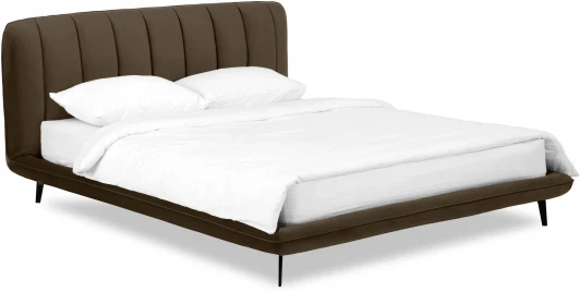 564357 Кровать Amsterdam ОГОГО (арт.564357), (Велюр/Коричневый)