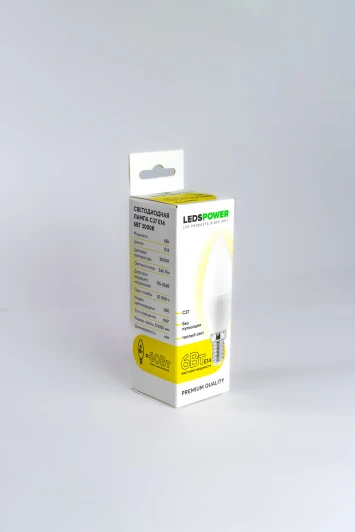 006666 Лампочка светодиодная E14 6Вт 3000K LEDS POWER 006666