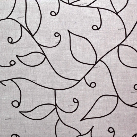 92446 Ткань для абажуров с застежкой липучкой Eglo My Choice, кремовый с чёрным