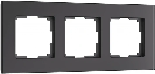 W0033108 Рамка на 3 поста (черный, стекло soft-touch) Werkel W0033108 (a064574)