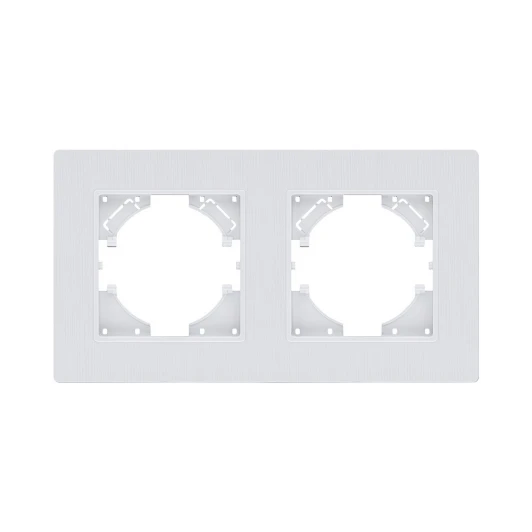 EP2WH Рамка 2-постовая белый Kollinger Eleganz Plex EP2WH
