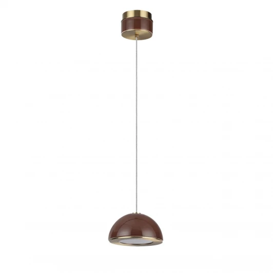 5453/6LA Подвесной светильник светодиодный Odeon Light Lulu 5453/6LA светлая бронза/коричневый/металл/керамика/акрил LED 6W 3000K