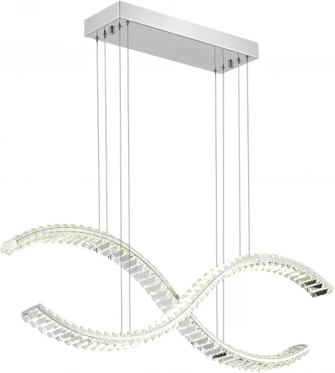 SL6206.103.44 Подвесной светильник ST Luce Aceno SL6206.103.44 Хром/Прозрачный LED 1*44W 3000K (220V, на тросе)