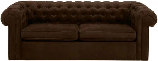 329510 Диван Chesterfield ОГОГО (арт.329510), (Ткань/Коричневый)
