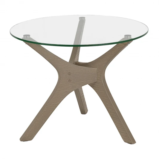 009470 Стол журнальный Рилле 446 шимо/стекло прозрачное Mebelik 009470