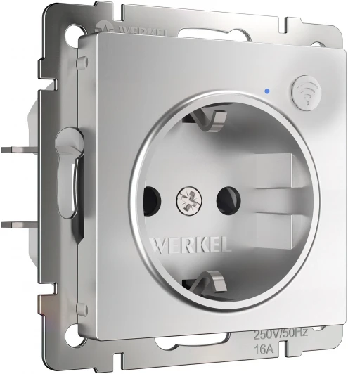 W1171606 Умная Розетка (серебряный) Werkel W1171606 (a056420)