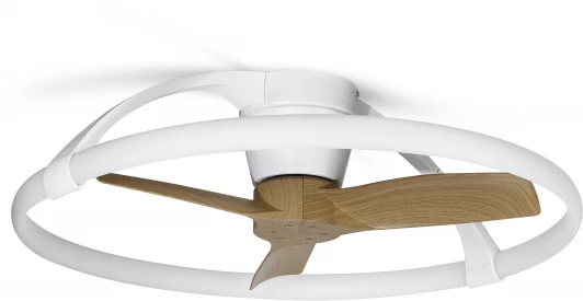 7803 Потолочная люстра светодиодная с вентилятором пультом и управлением смартфоном голосовым регулировкой цветовой температуры Mantra Nepal 7803 (регулировка яркости, 220V, умный дом - Алекса, Google Home, вертолет)