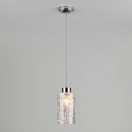 50002/1 хром Подвесной светильник Eurosvet 50002 50002/1 хром (220V, на проводе, круглые)