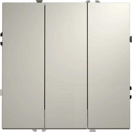 VLS030103 Выключатель трехклавишный (кашемир) Voltum S70 VLS030103