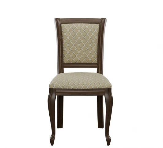 102173 Стул, Орех тёмный, ткань Призма 37/1 Аврора Кабриоль 102173