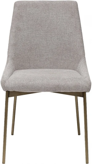 163YH-06963 Стул обеденный белый+бронза 49*61*87см Garda Decor арт.163YH-06963